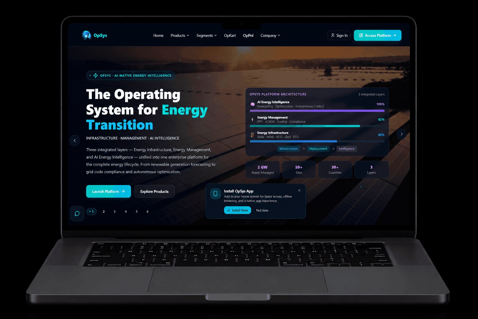 Opsys (Web development, CMS admin portal)